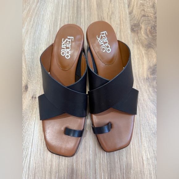 Franco Sarto Safia Block Heel Sandal Brown Size 7 - Picture 3 of 7